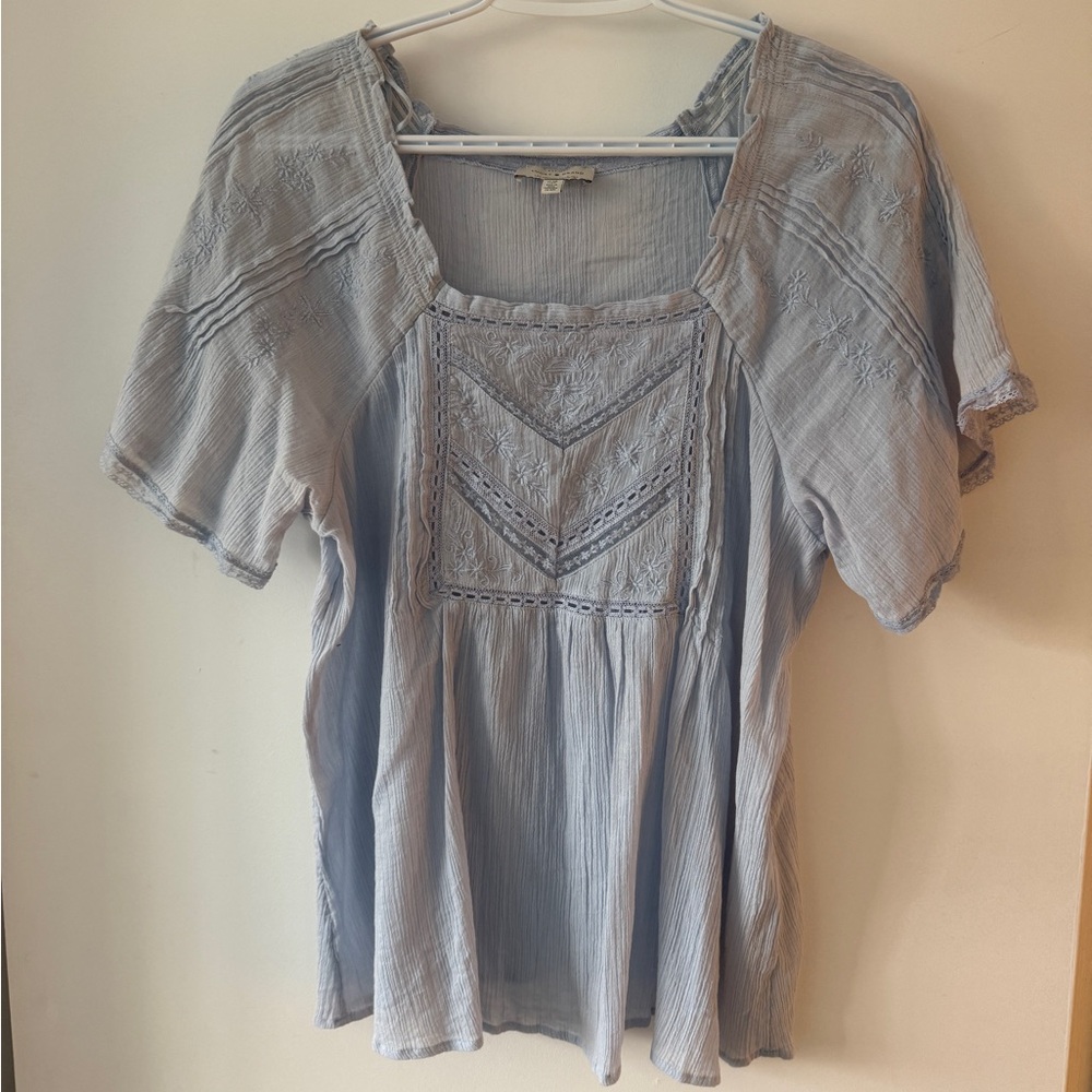 Lucky Brand Light Blue Top